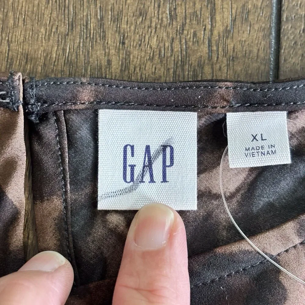 GAP satin leopard